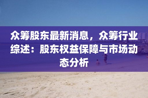 眾籌股東最新消息，眾籌行業綜述：股東權益保障與市場動態分析