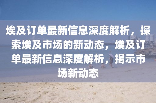 埃及訂單最新信息深度解析，探索埃及市場的新動態，埃及訂單最新信息深度解析，揭示市場新動態