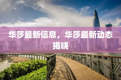 華莎最新信息，華莎最新動(dòng)態(tài)揭曉