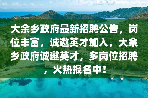 大余鄉政府最新招聘公告，崗位豐富，誠邀英才加入，大余鄉政府誠邀英才，多崗位招聘，火熱報名中！