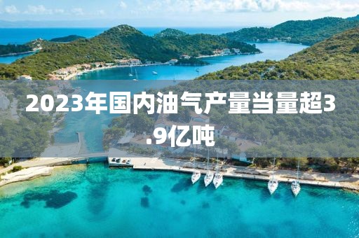 2023年國內油氣產量當量超3.9億噸