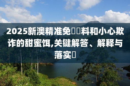2025新澳精準免費資料和小心欺詐的甜蜜餌,關鍵解答、解釋與落實?