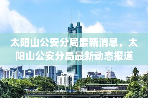 太陽山公安分局最新消息，太陽山公安分局最新動態報道