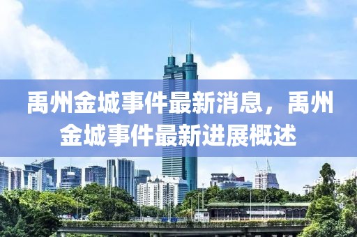 禹州金城事件最新消息，禹州金城事件最新進展概述