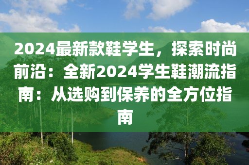 2024最新款鞋學生，探索時尚前沿：全新2024學生鞋潮流指南：從選購到保養的全方位指南