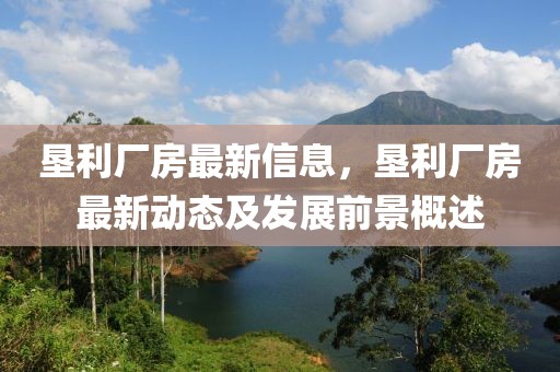 墾利廠房最新信息，墾利廠房最新動態及發展前景概述