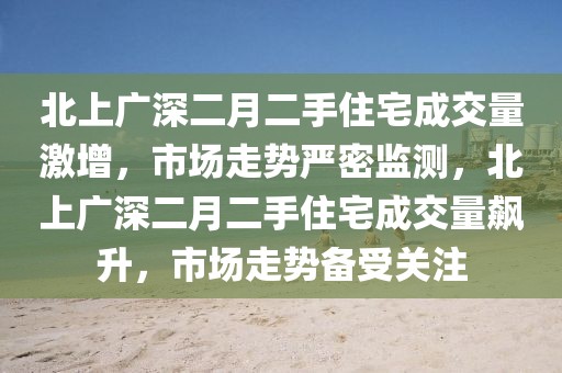 北上廣深二月二手住宅成交量激增，市場走勢嚴密監測，北上廣深二月二手住宅成交量飆升，市場走勢備受關注
