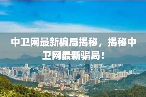 中衛網最新騙局揭秘，揭秘中衛網最新騙局！