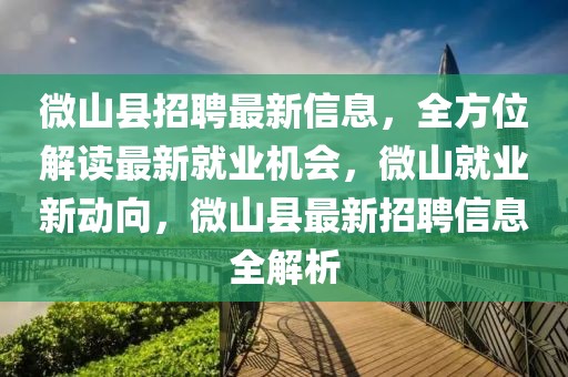 微山縣招聘最新信息，全方位解讀最新就業(yè)機會，微山就業(yè)新動向，微山縣最新招聘信息全解析
