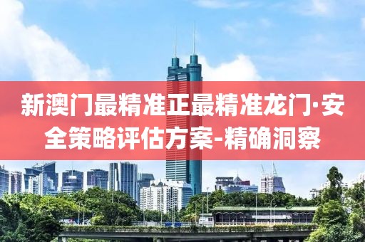 新澳門最精準正最精準龍門·安全策略評估方案-精確洞察