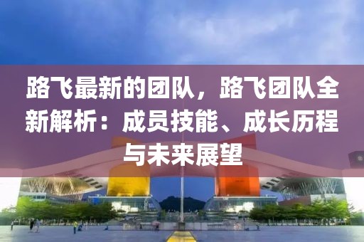 路飛最新的團隊，路飛團隊全新解析：成員技能、成長歷程與未來展望