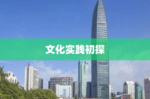 文化實踐初探