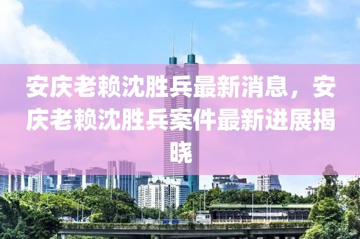 安慶老賴沈勝兵最新消息，安慶老賴沈勝兵案件最新進展揭曉