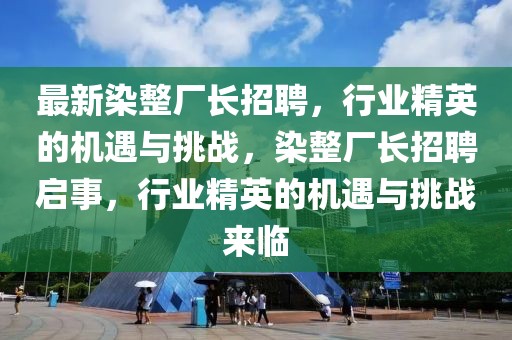 最新染整廠長(zhǎng)招聘，行業(yè)精英的機(jī)遇與挑戰(zhàn)，染整廠長(zhǎng)招聘啟事，行業(yè)精英的機(jī)遇與挑戰(zhàn)來(lái)臨