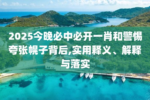 2025今晚必中必開一肖和警惕夸張幌子背后,實(shí)用釋義、解釋與落實(shí)