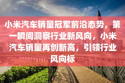 小米汽車銷量冠軍前沿態勢，第一瞬間洞察行業新風向，小米汽車銷量再創新高，引領行業風向標