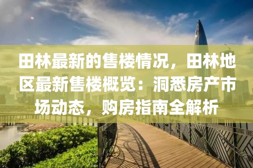 田林最新的售樓情況，田林地區最新售樓概覽：洞悉房產市場動態，購房指南全解析