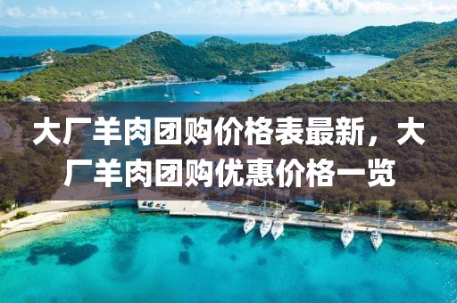 大廠羊肉團購價格表最新，大廠羊肉團購優惠價格一覽
