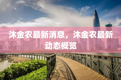 沐金農最新消息，沐金農最新動態概覽