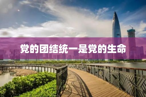 黨的團結統一是黨的生命