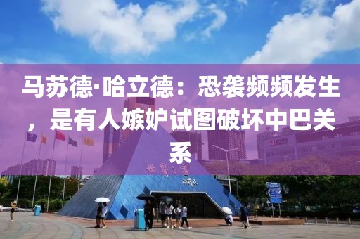 馬蘇德·哈立德：恐襲頻頻發生，是有人嫉妒試圖破壞中巴關系