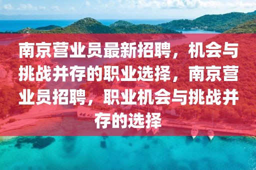 南京營業員最新招聘，機會與挑戰并存的職業選擇，南京營業員招聘，職業機會與挑戰并存的選擇