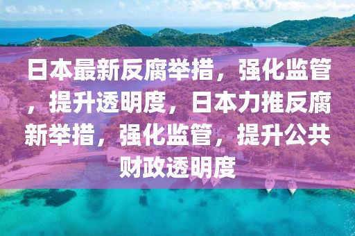 日本最新反腐舉措，強(qiáng)化監(jiān)管，提升透明度，日本力推反腐新舉措，強(qiáng)化監(jiān)管，提升公共財(cái)政透明度