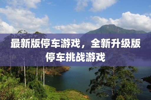 最新版停車游戲，全新升級版停車挑戰游戲
