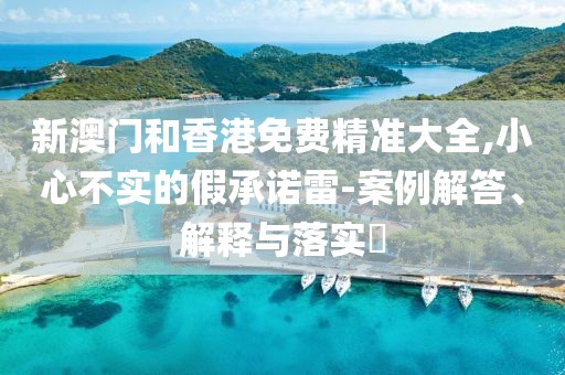 新澳門和香港免費精準大全,小心不實的假承諾雷-案例解答、解釋與落實?