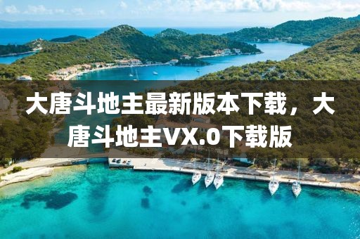 大唐斗地主最新版本下載，大唐斗地主VX.0下載版