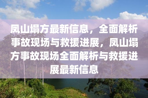 鳳山塌方最新信息，全面解析事故現(xiàn)場與救援進展，鳳山塌方事故現(xiàn)場全面解析與救援進展最新信息
