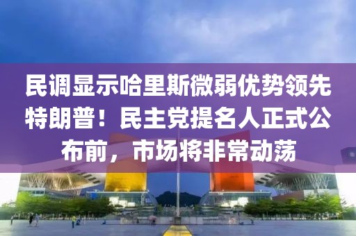 民調顯示哈里斯微弱優勢領先特朗普！民主黨提名人正式公布前，市場將非常動蕩