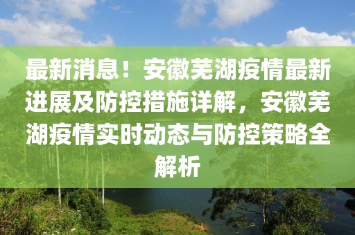 最新消息！安徽蕪湖疫情最新進(jìn)展及防控措施詳解，安徽蕪湖疫情實(shí)時動態(tài)與防控策略全解析