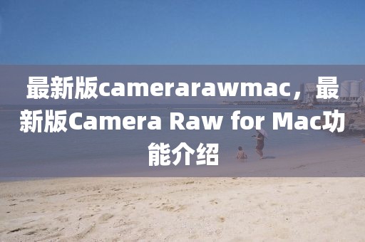 最新版camerarawmac，最新版Camera Raw for Mac功能介紹