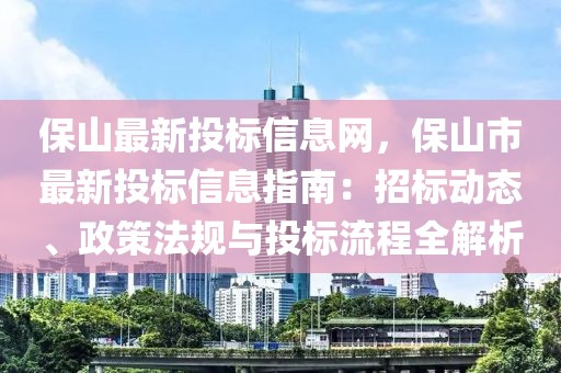 保山最新投標信息網，保山市最新投標信息指南：招標動態、政策法規與投標流程全解析