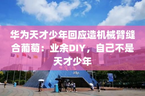 華為天才少年回應造機械臂縫合葡萄：業余DIY，自己不是天才少年