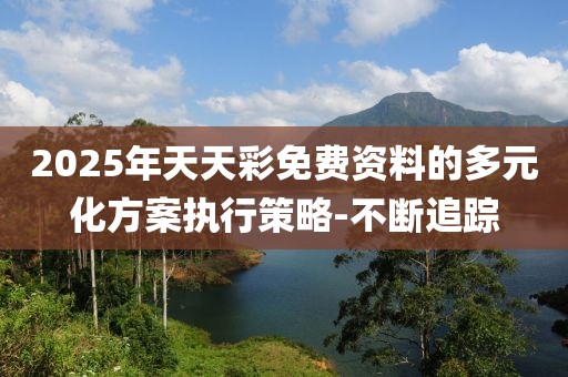2025年天天彩免費資料的多元化方案執行策略-不斷追蹤