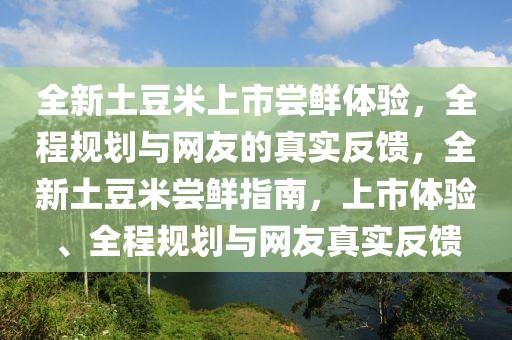 全新土豆米上市嘗鮮體驗，全程規劃與網友的真實反饋，全新土豆米嘗鮮指南，上市體驗、全程規劃與網友真實反饋