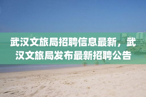 武漢文旅局招聘信息最新，武漢文旅局發布最新招聘公告